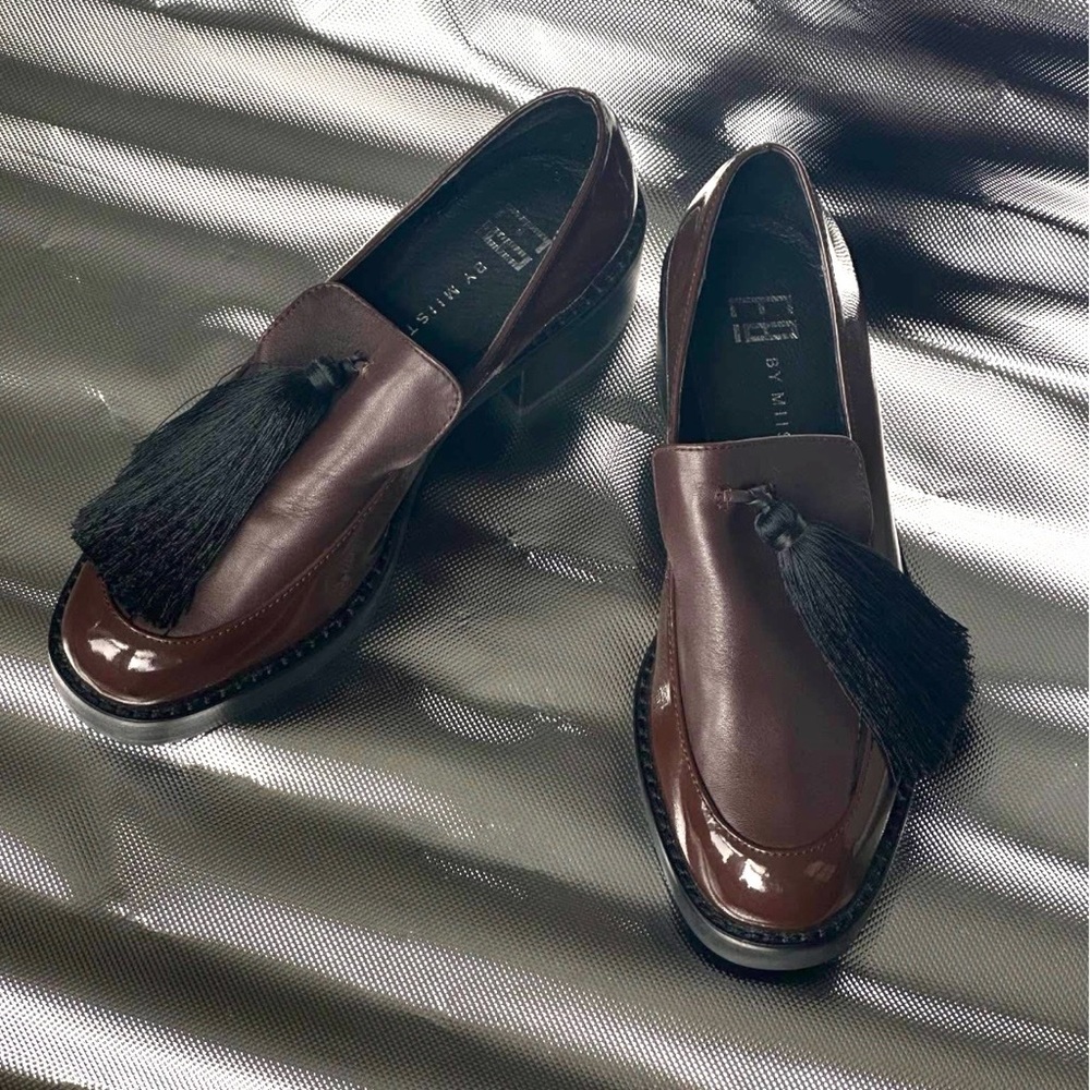 Miista Cherry Brown Loafers with Tassels